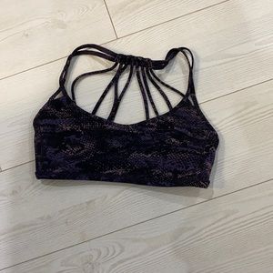 Purple Print Lululemon sports bra